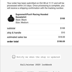 Supreme Fox Sweatshirt